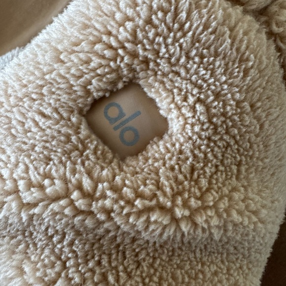 ALO Yoga Tan Fleece Jacket - Picture 1 of 5
